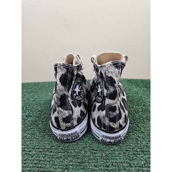 Converse Chuck Taylor All Star Cheetah Hi Top Shoes Womens Size 7 553399F - Picture 4 of 12